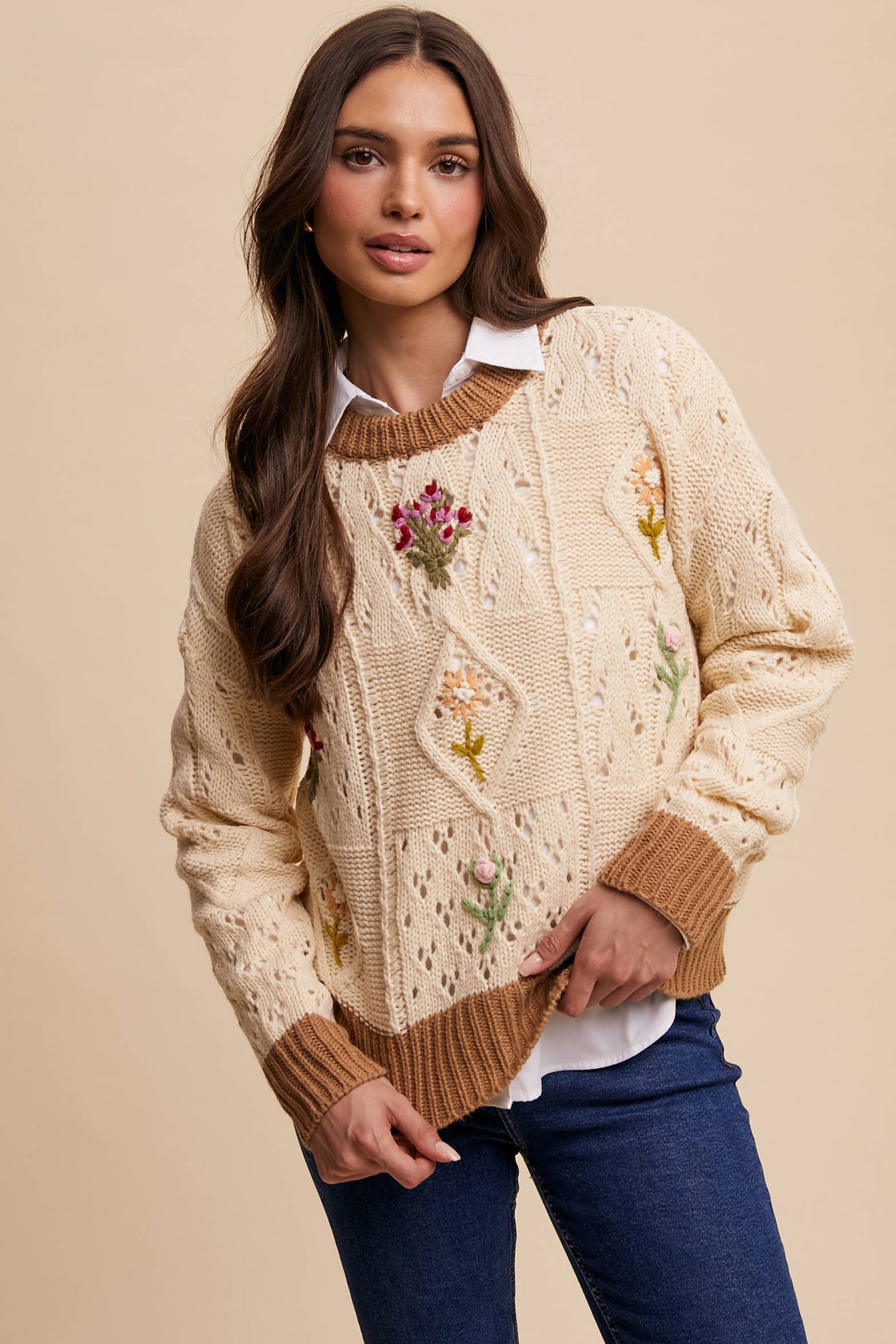 Floral Exchange Sweater