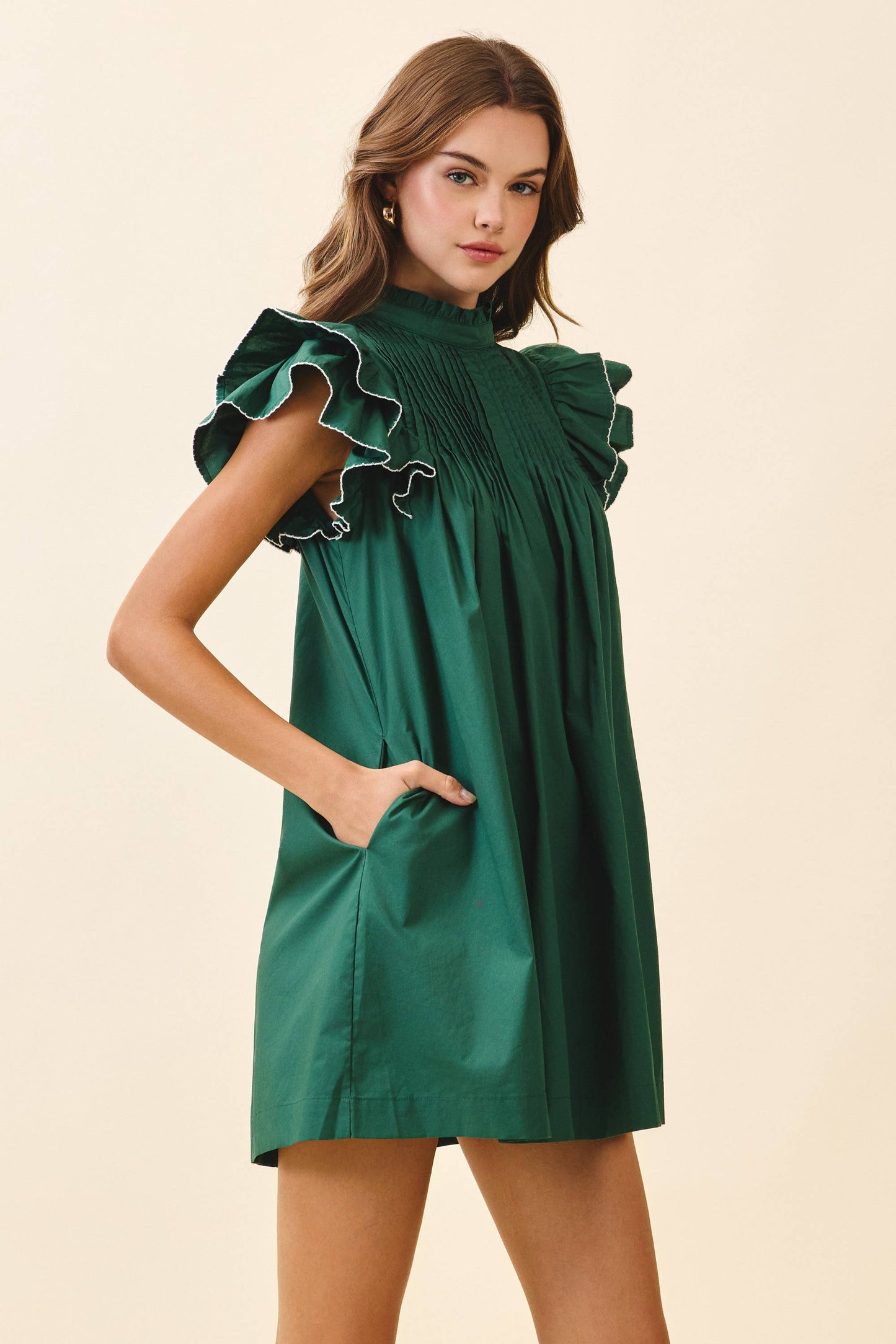 Emerald Babydoll Dress