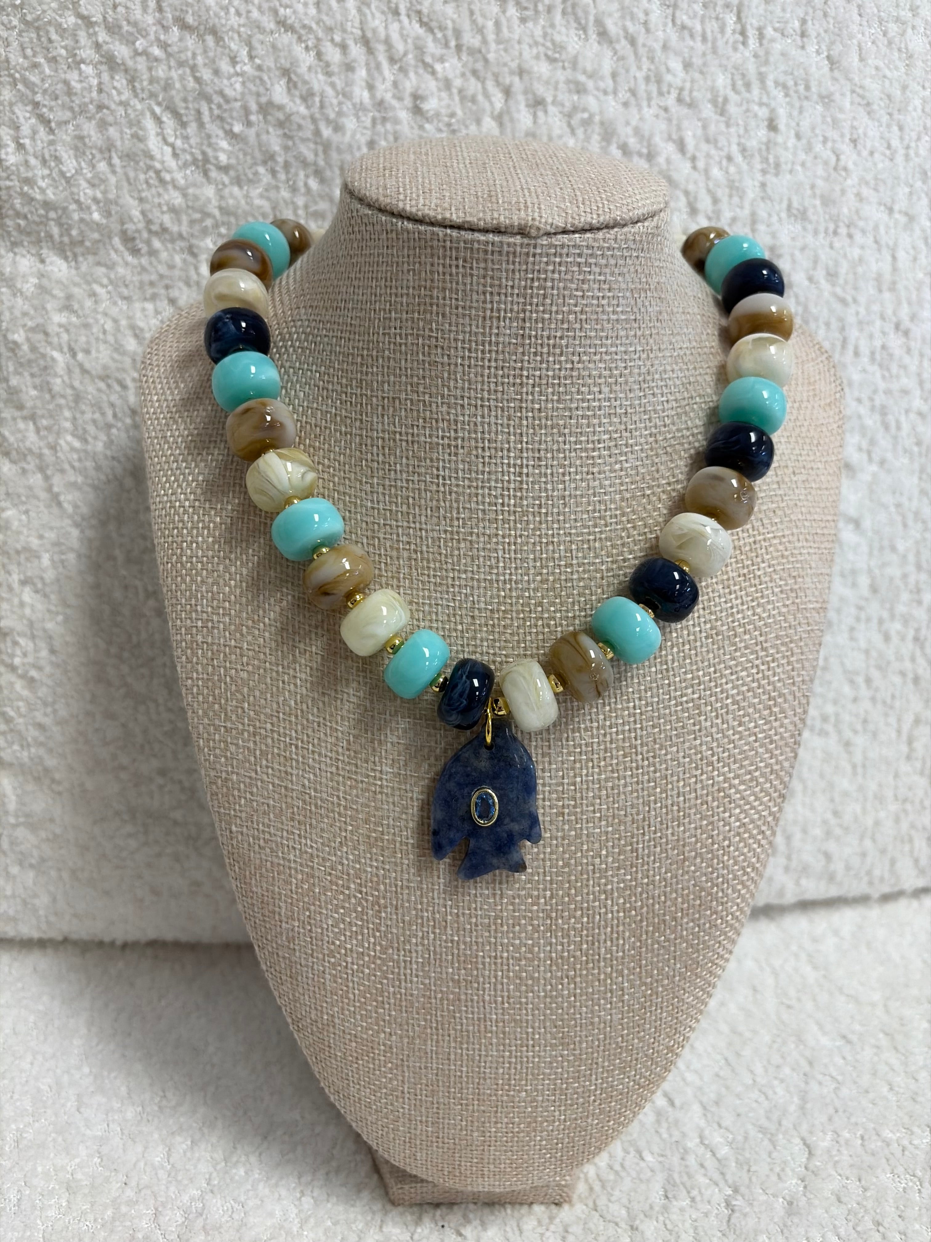 HART Navy Fishy Necklace