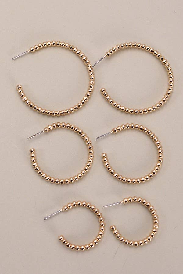 Knot Hoop Earrings