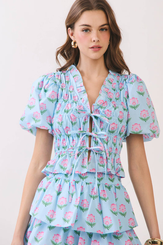 Flirty in Floral Top