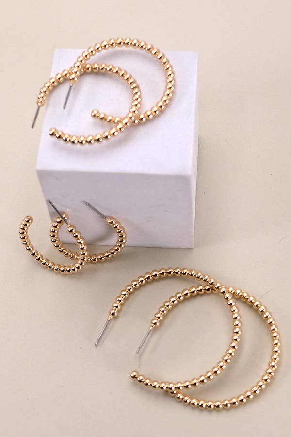 Knot Hoop Earrings
