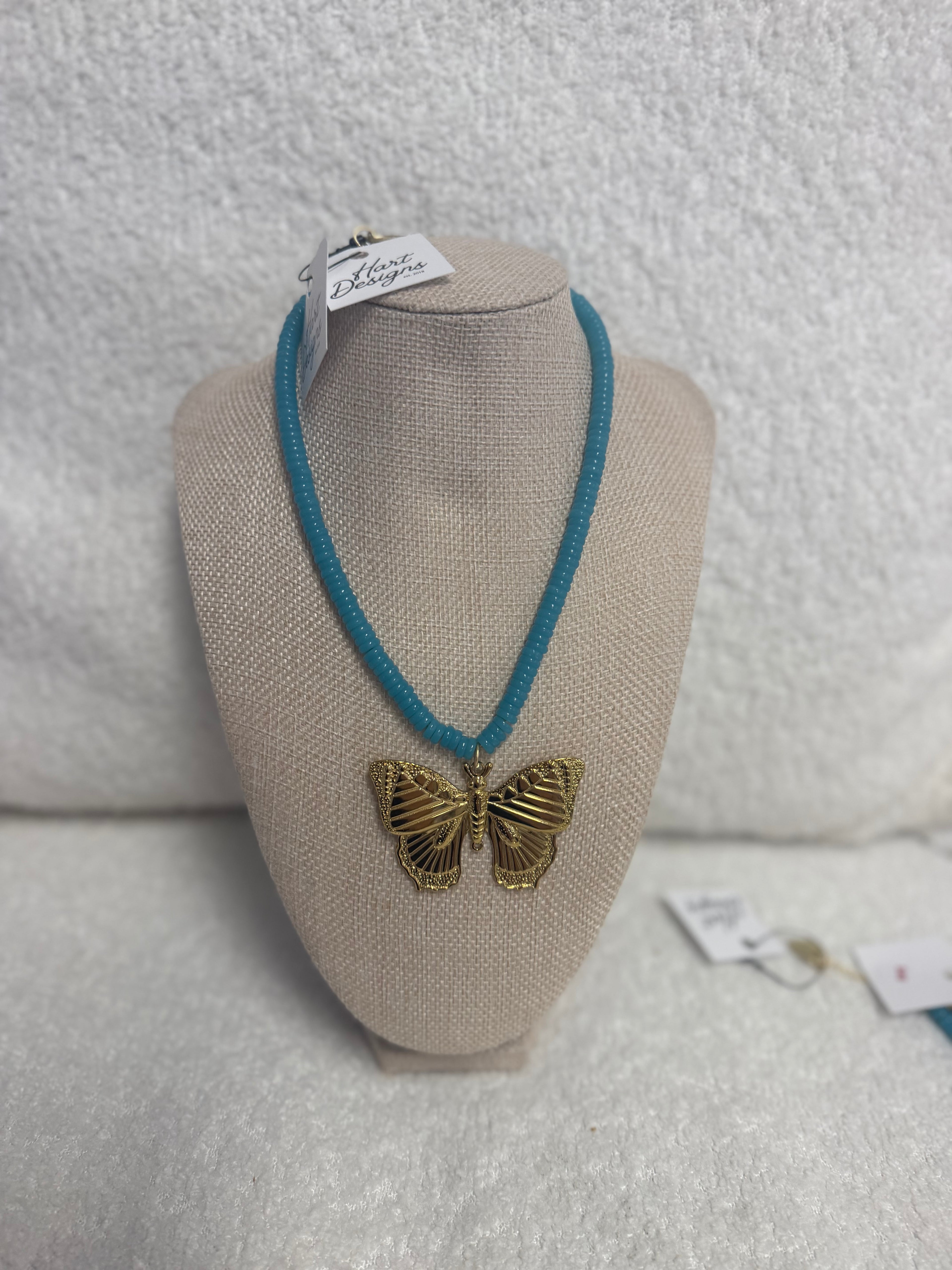 HART Butterfly Season Blue Necklace