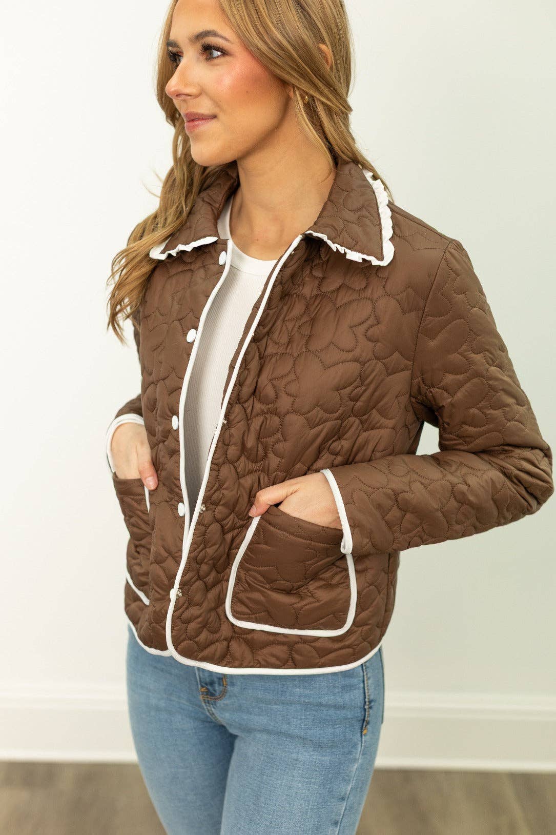 Chocolate Quilted Jacket