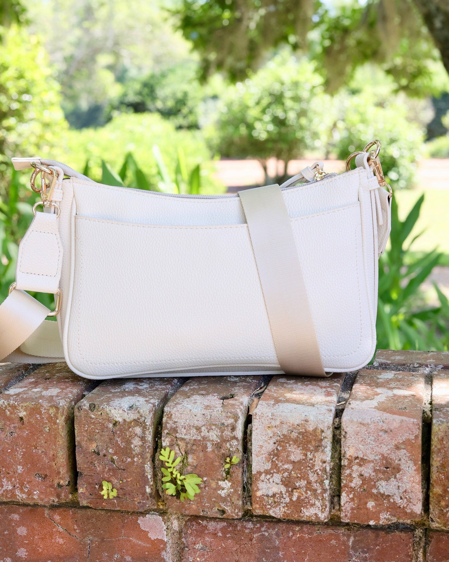 Paxton Crossbody with Pockets Cream PB Caroline Hill