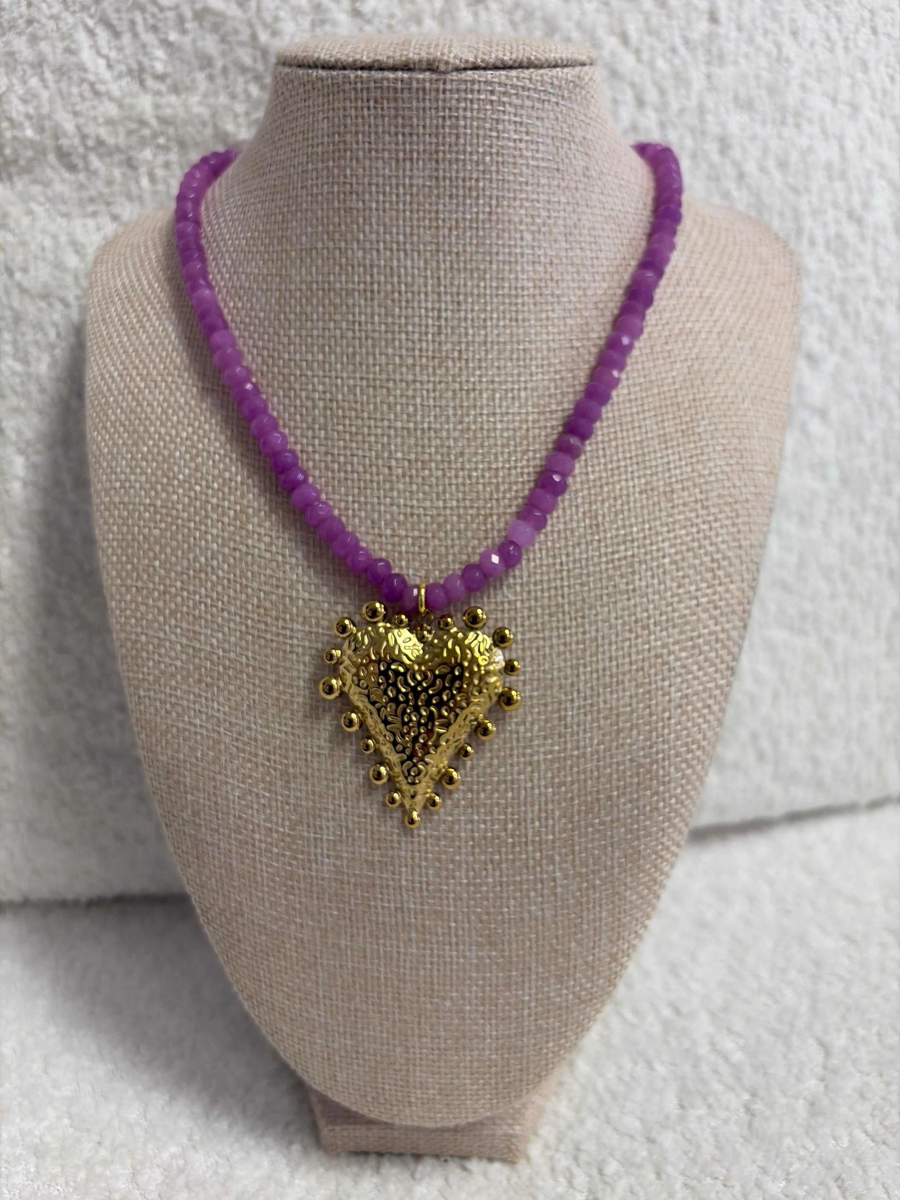 HART Purple Heart Necklace