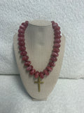 HART Cross Mauve Necklace