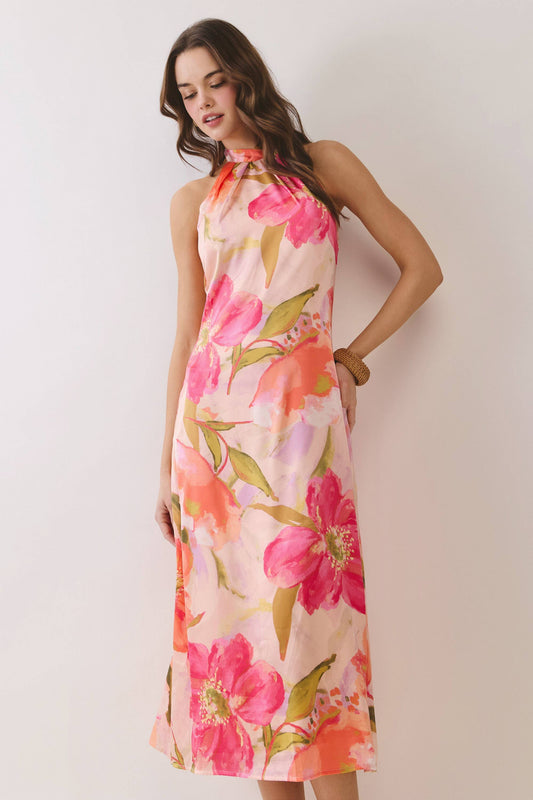 High Floral Dress