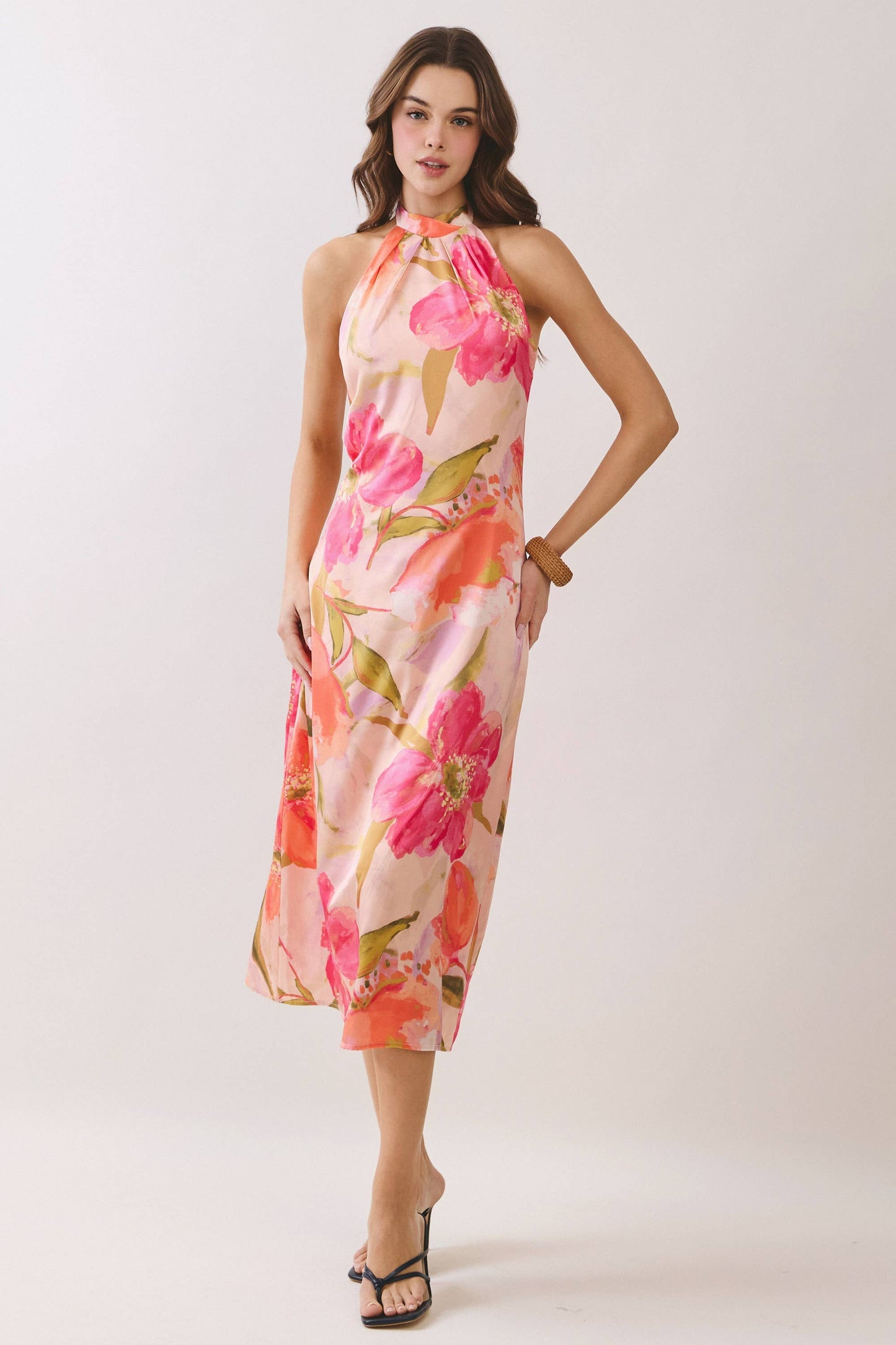 High Floral Dress