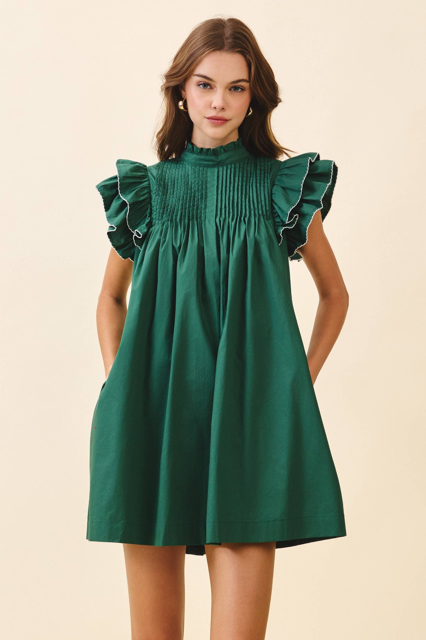 Emerald Babydoll Dress