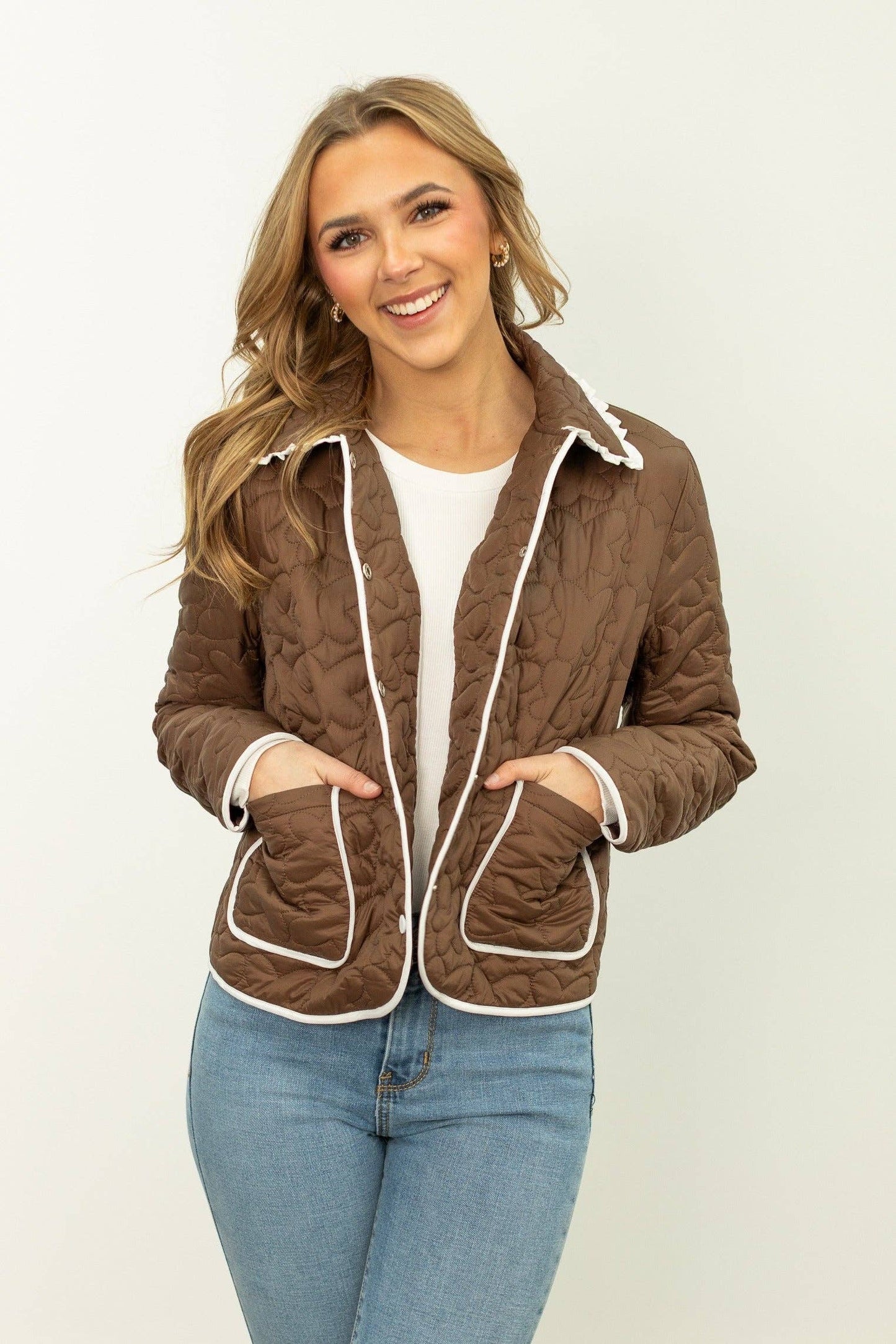 Chocolate Quilted Jacket