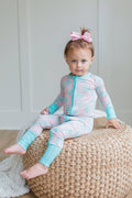 Pink/Blue Crab Zipper Onesie