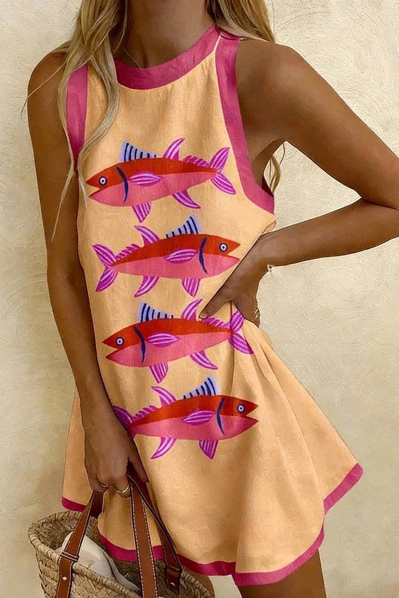 Pink Piranha Dress