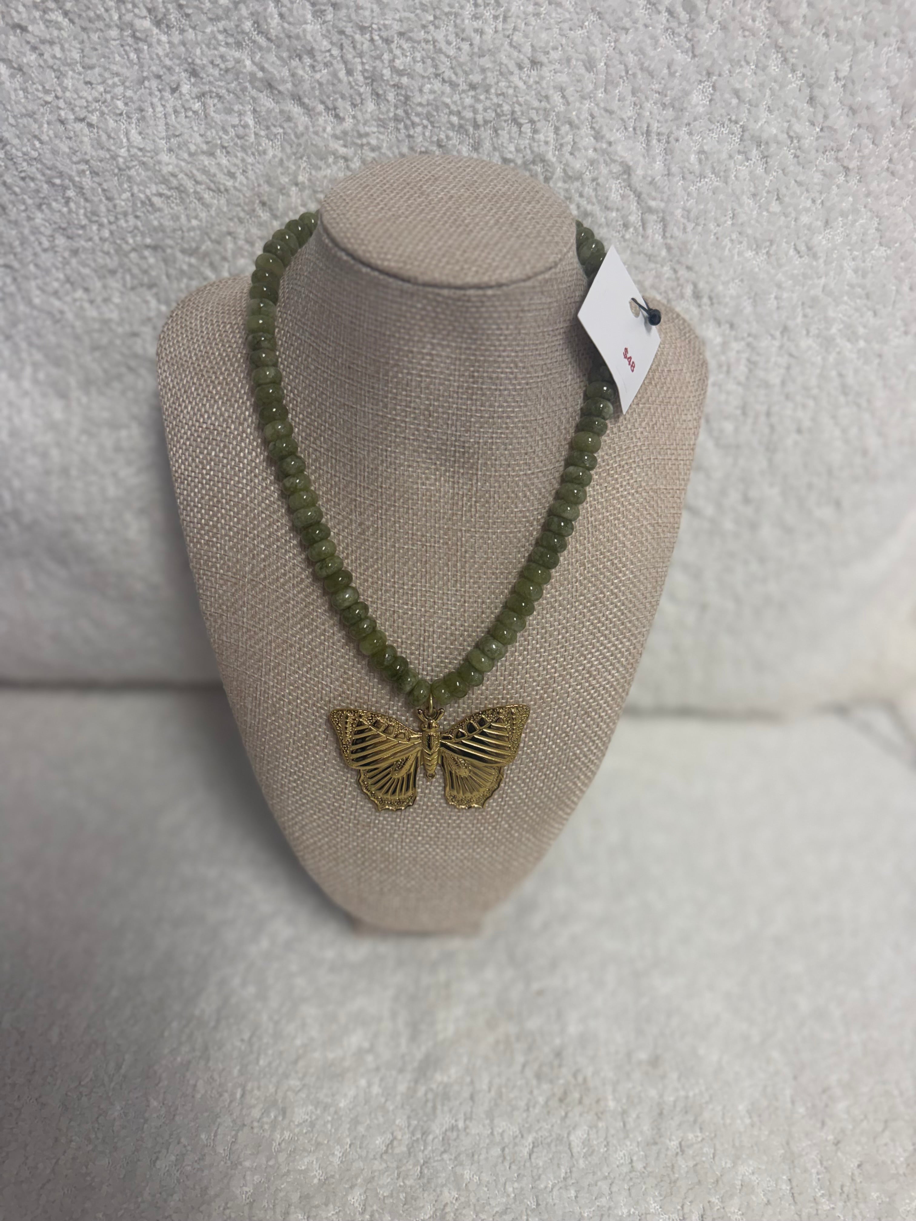 HART Butterfly Season Green Necklace
