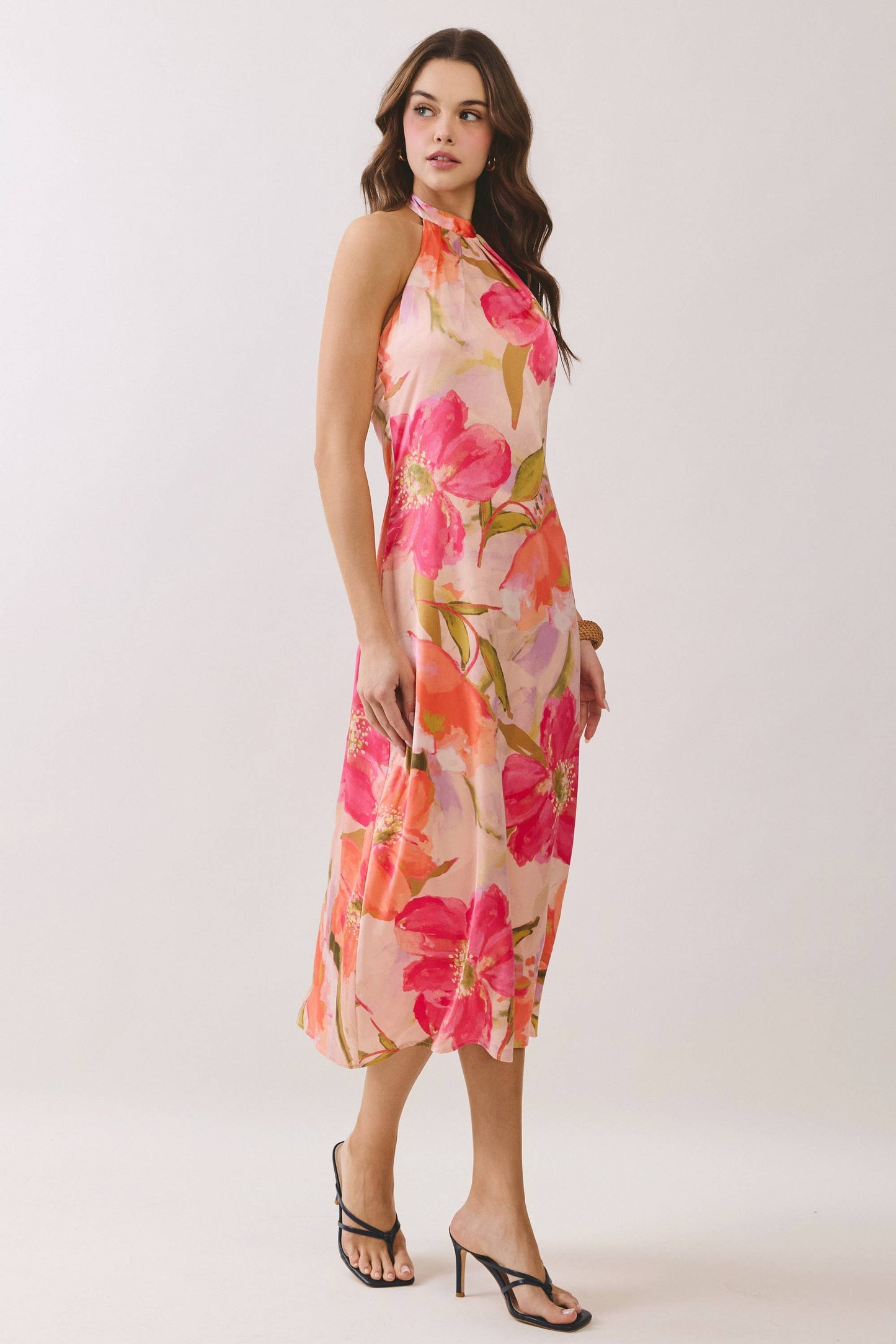 High Floral Dress