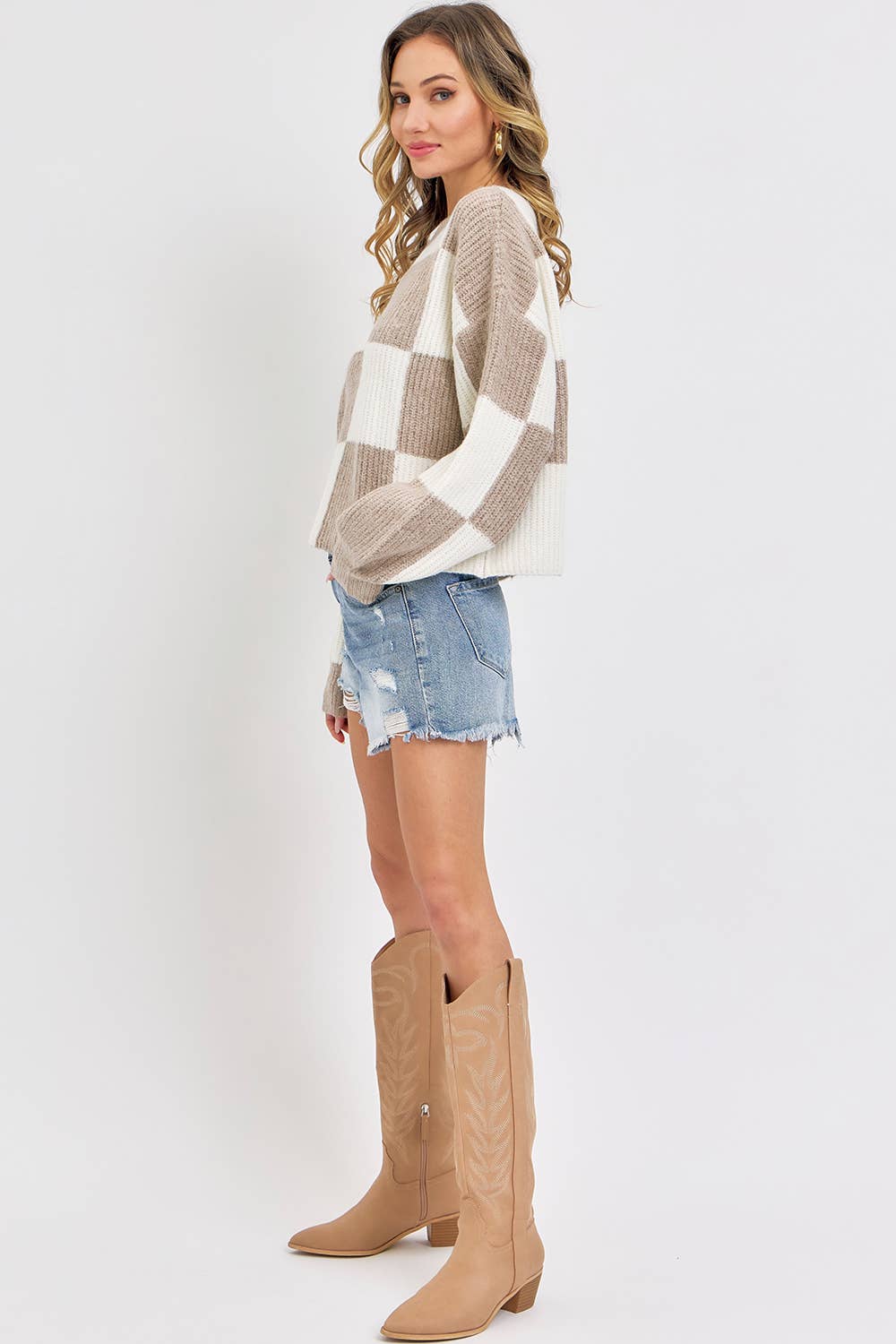 Checkered Up Sweater