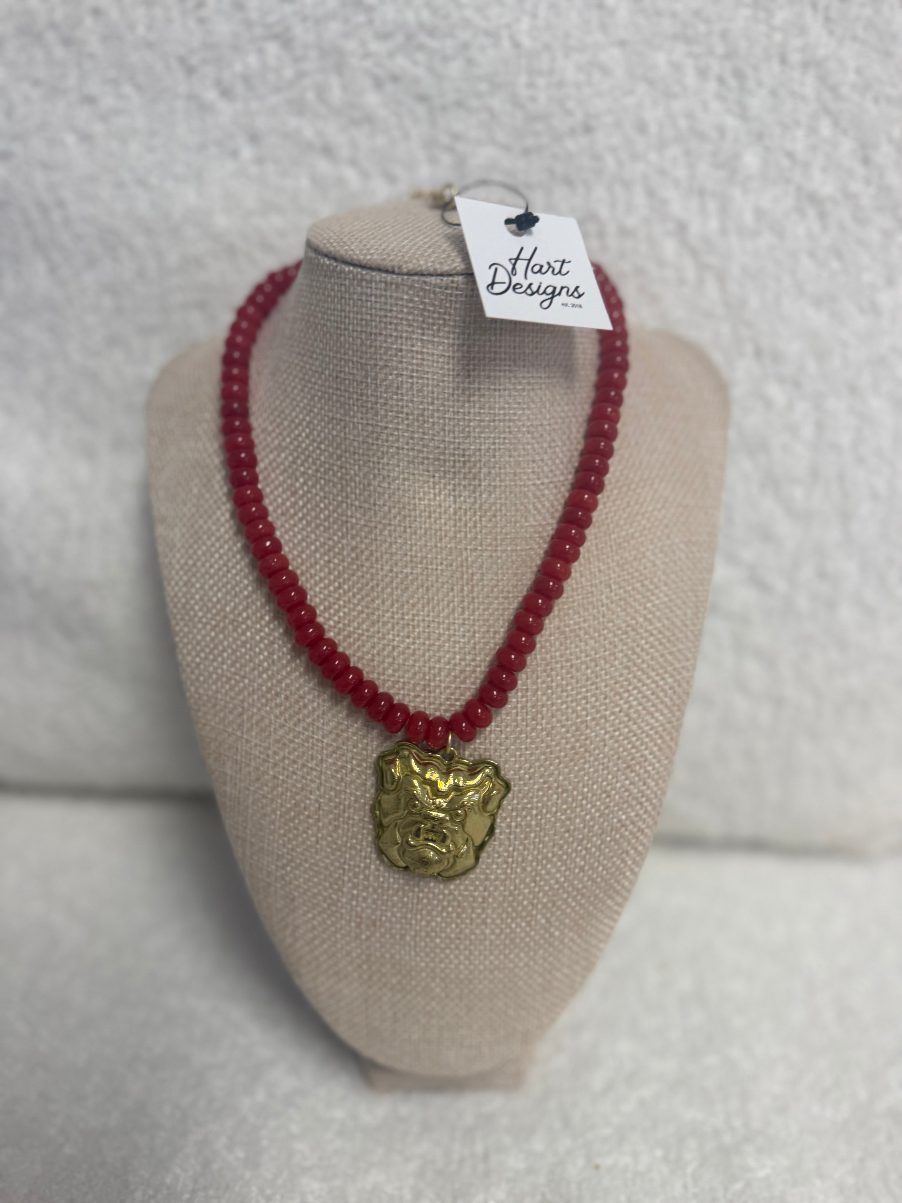 HART Georgia Bulldog Necklace