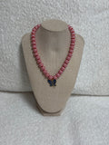 HART Red Striped Butterfly Necklace