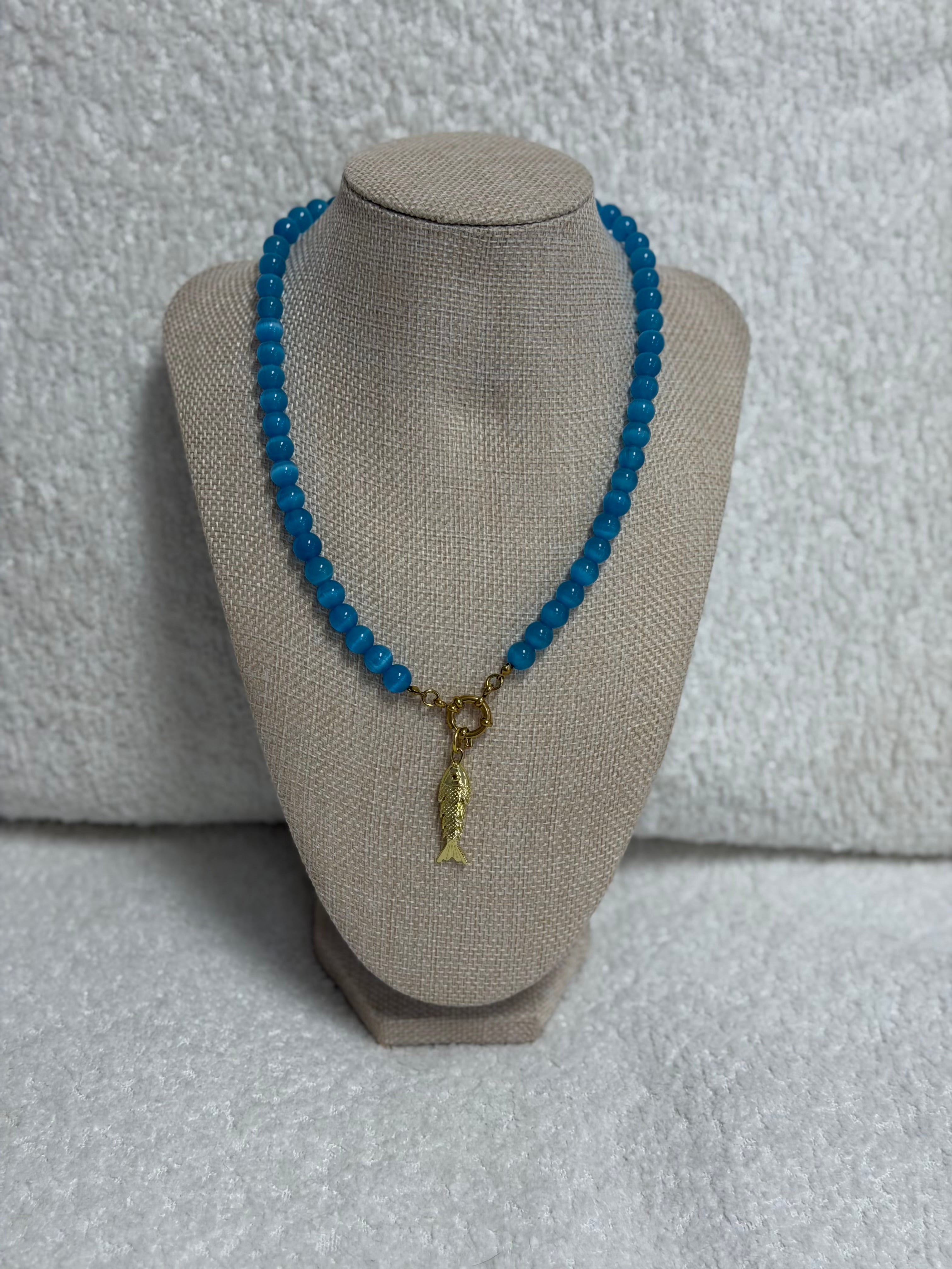 HART Blue Fishy Necklace