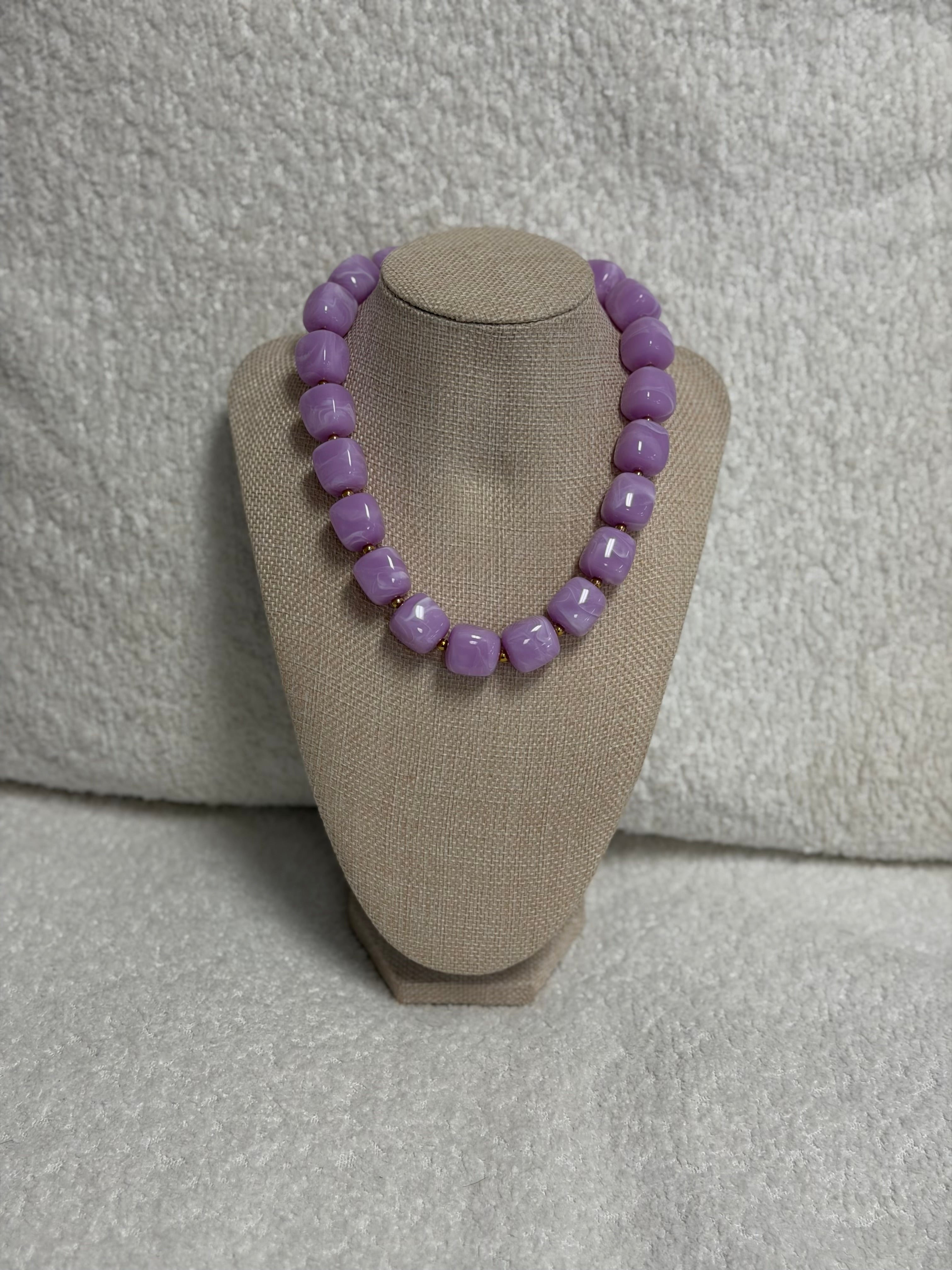 HART Purple Block Necklace