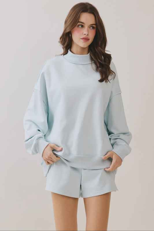 Mock Neck Sweatshirt