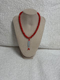 HART Red Striped Fishy Necklace