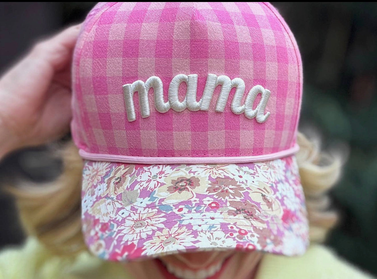 Mama Gingham Hat
