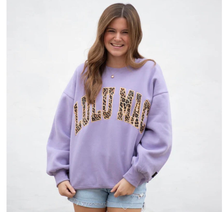 Lulu Mac Purple Leopard
