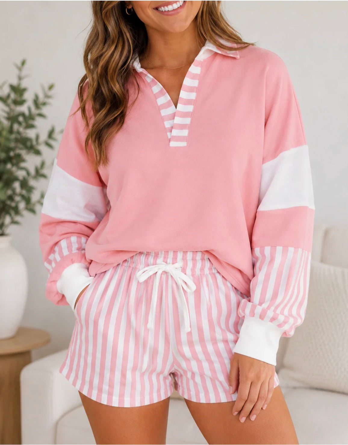 Pink Stripey Set