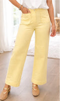 Yellow Scallop Pants