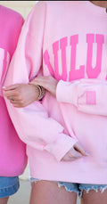 Lulu Mac Light Pink Hot Pink Writing