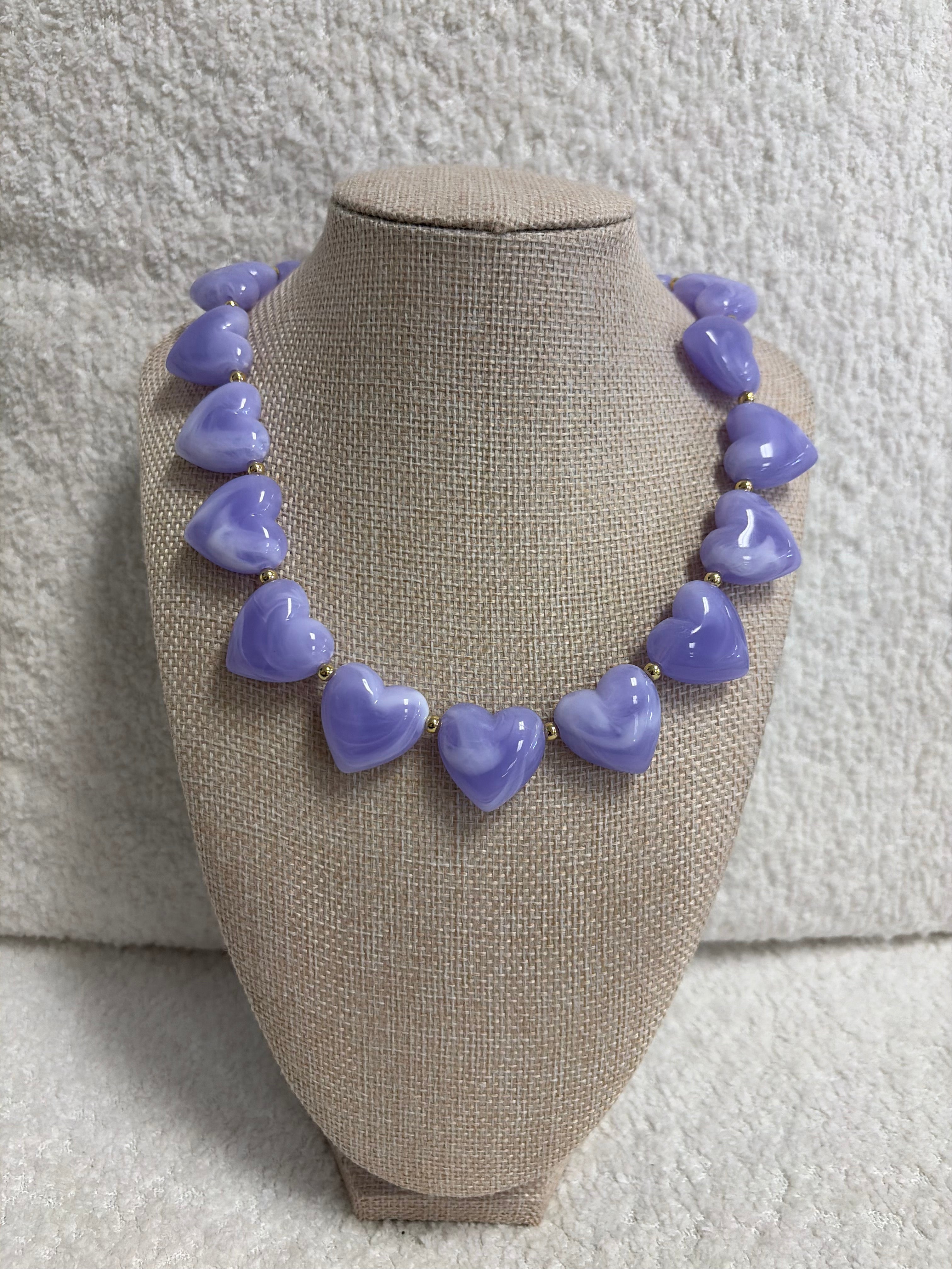 HART Purple Hearts Necklace