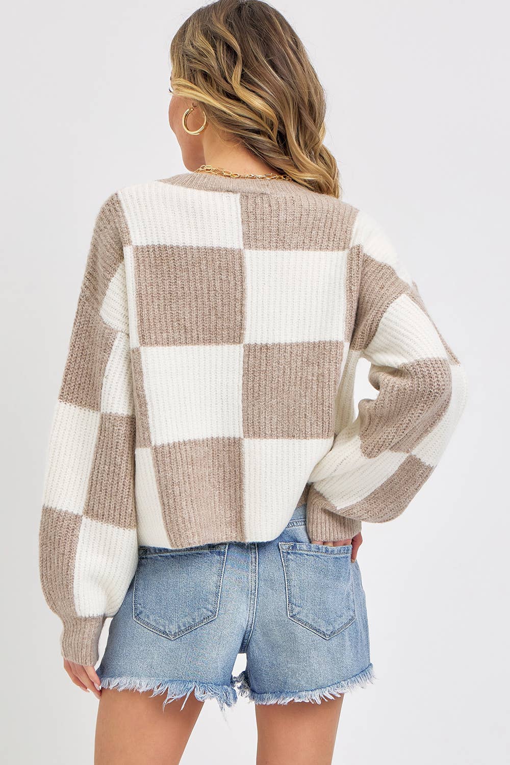 Checkered Up Sweater