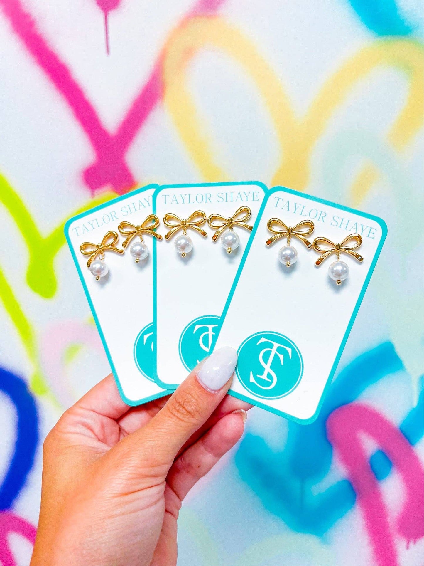 Kaylie Bow Drop Earrings