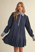 Blue Piper Dress
