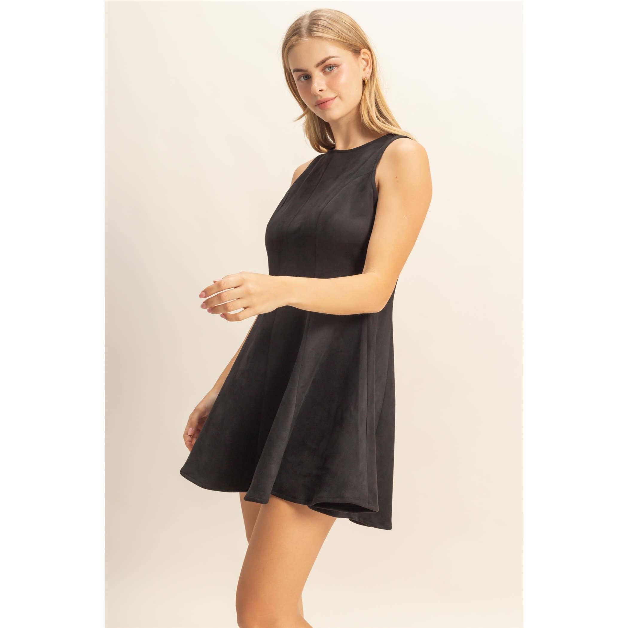Sally Suede Dress